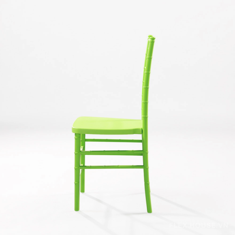 Ghế nhựa tựa lưng dài decor quán cafe ST3005 9