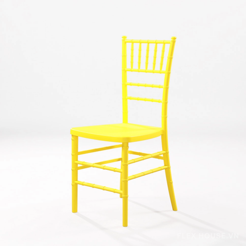 Ghế nhựa tựa lưng dài decor quán cafe ST3005 7