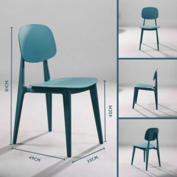 Ghế tựa lưng nhựa đúc xếp chồng tiện dụng ST3043