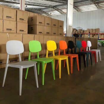 Ghế tựa lưng nhựa đúc xếp chồng tiện dụng ST3043