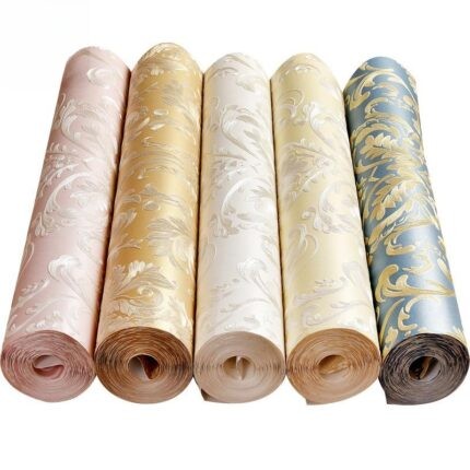 Giấy dán tường 3D hoa văn cổ điển sang trọng SHY880