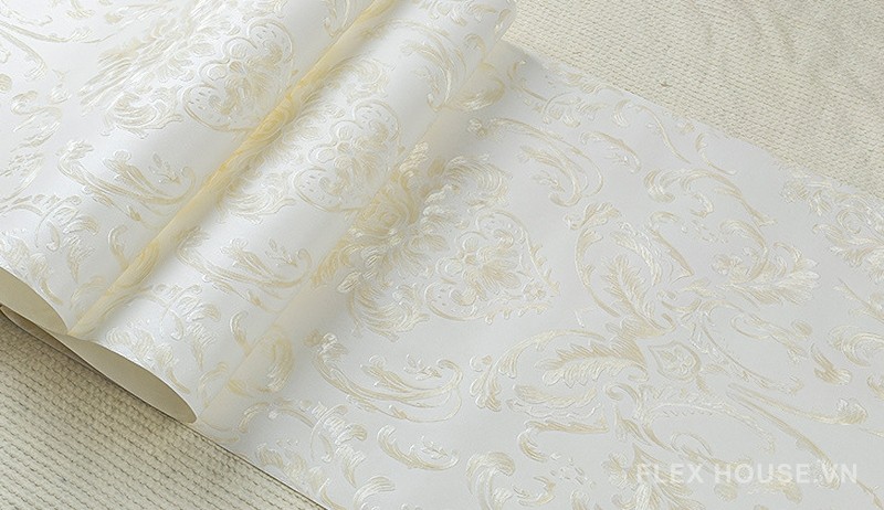 Giấy dán tường 3D hoa văn cổ điển sang trọng SHY880