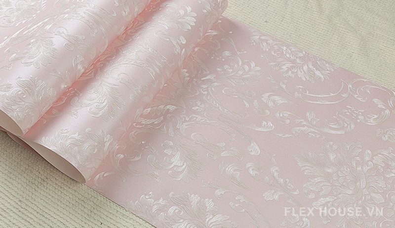 Giấy dán tường 3D hoa văn cổ điển sang trọng SHY880