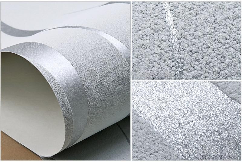 Giấy dán tường 3D hoa văn uốn lượn hiện đại SHY192