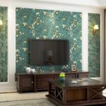 Giấy dán tường 3D nhành hoa mận nở tinh tế SHY111