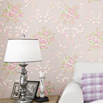 Giấy dán tường hoạ tiết hoa cẩm chướng có keo SHY227