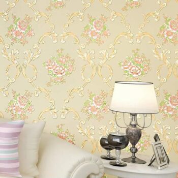Giấy dán tường hoạ tiết hoa cẩm chướng có keo SHY227