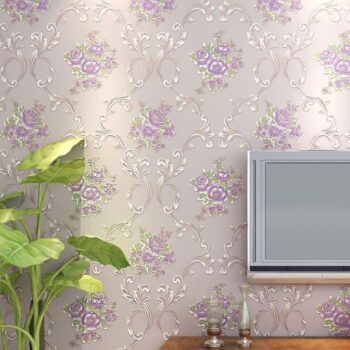 Giấy dán tường hoạ tiết hoa cẩm chướng có keo SHY227