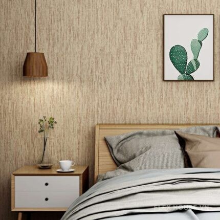 Giấy dán tường phòng khách bằng vải giản đơn SHY867