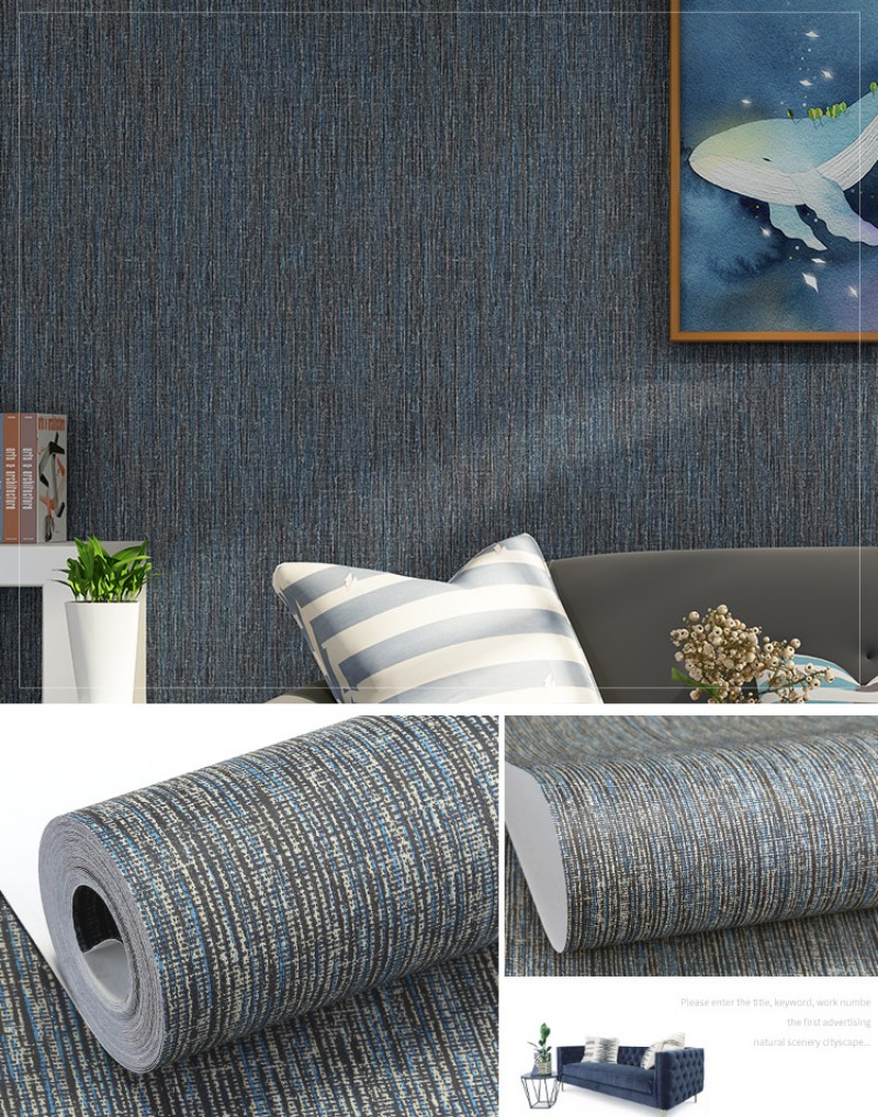 Giấy dán tường phòng khách bằng vải giản đơn SHY867
