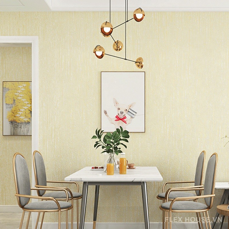 Giấy dán tường tự dính hoa văn hiện đại tối giản SHY50