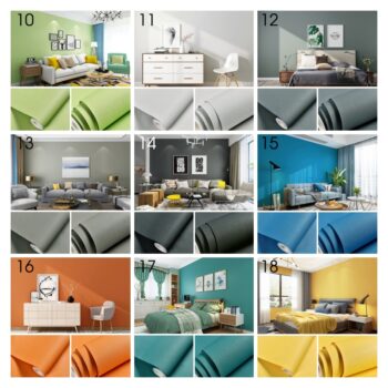 Giấy dán tường tự dính PVC chống thấm đa màu SHY557