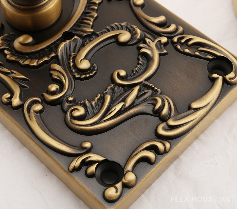 Khóa cửa bằng đồng cổ điển decor phòng OVLI118