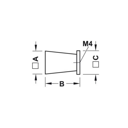 Núm tay nắm tủ hình trụ cổ điển Hafele 110.35.38