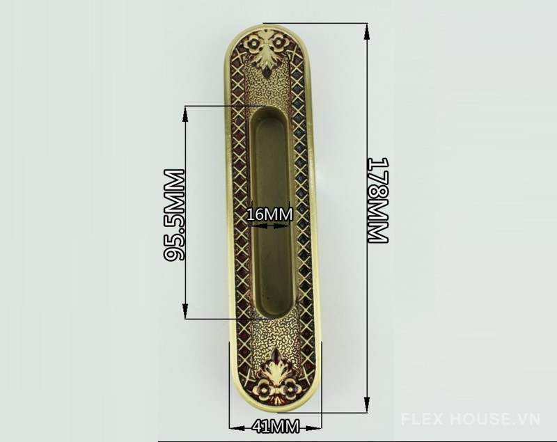 Tay nắm âm cửa lùa Châu Âu cổ điển TG9168 6