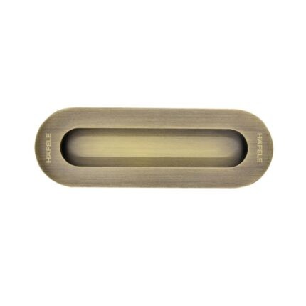 Tay nắm âm cửa oval màu đồng cổ Hafele 489.72.147