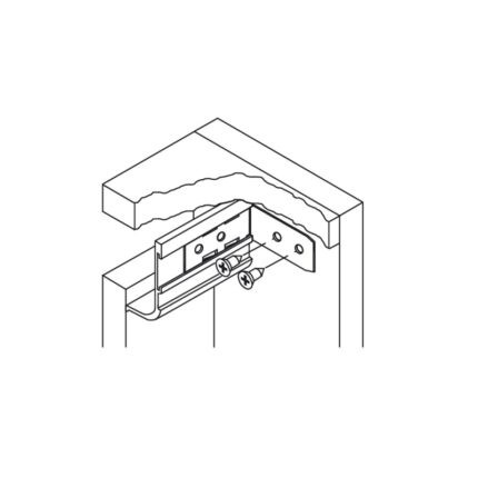 Tay nắm dạng thanh nhôm chữ J 2500mm Hafele 126.37.300