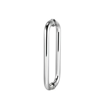 Tay nắm inox phòng tắm kính màu bạc Bauma 903.13.181