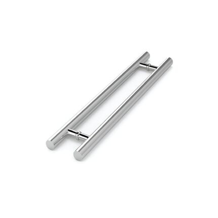 Tay nắm kéo chữ H bằng inox màu bạc Hefele 903.01.810