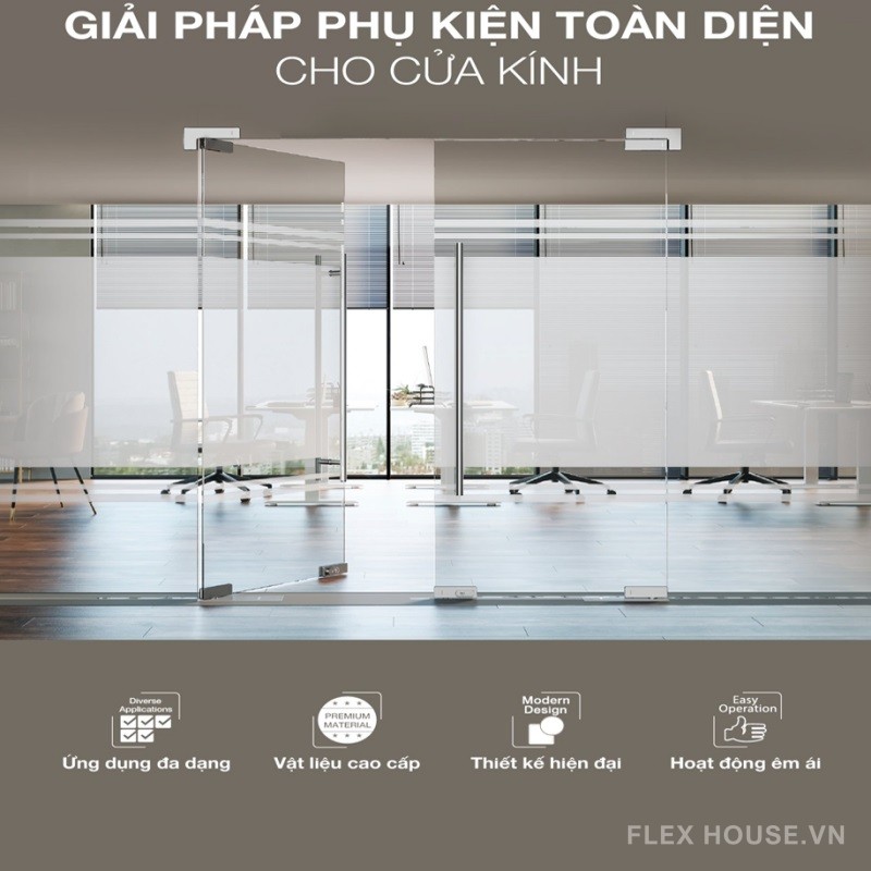 Tay nắm kéo chữ H bằng inox màu bạc Hefele 903.01.810