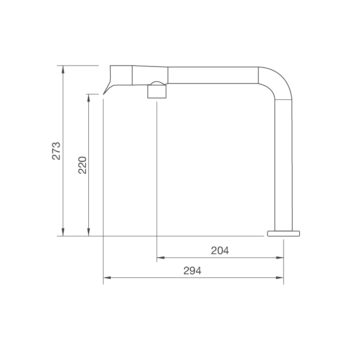 Vòi rửa chén nóng lạnh cho chậu đá Malloca MF-070