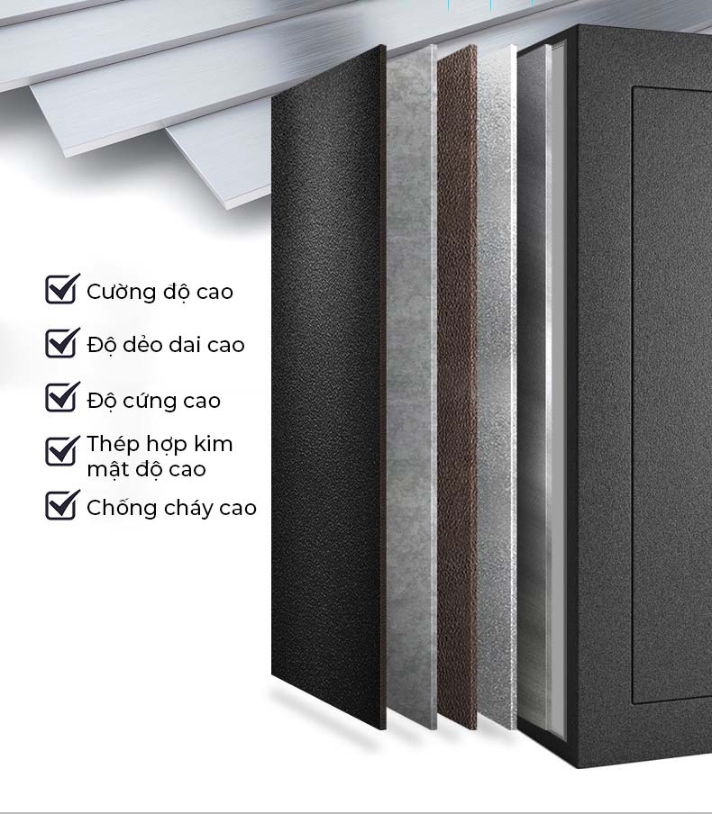 Két sắt chống cháy cao cấp khóa 4 chiều an toàn EM7210