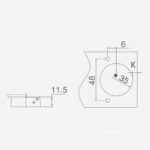 Bản lề trùm nửa giảm chấn inox 304T3 Imundex 7112102 (1)