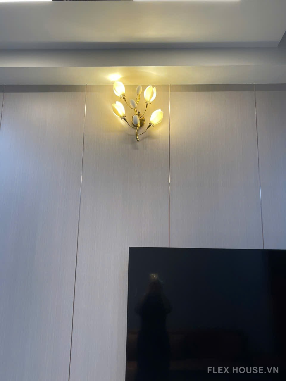 Đèn tường decor nhành hoa mộc lan cao cấp HSL489