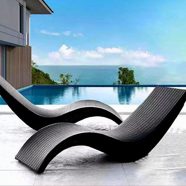 Ghế nhựa giả mây ngoài trời & lý do khiến bạn không thể chối từ 42 Ghế hồ bơi giả mây