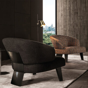 Ghế sofa đơn bọc vải kiểu Ý cho phòng khách LXY8212