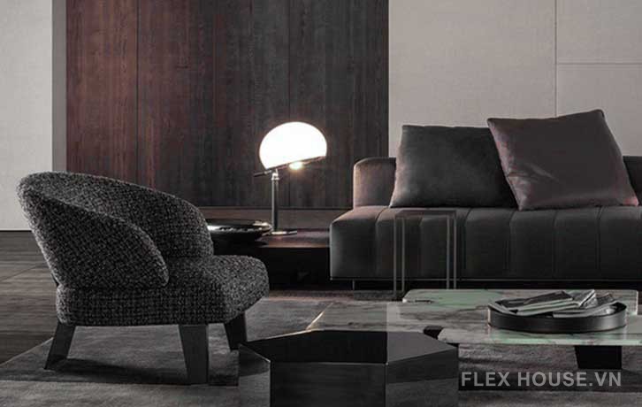 Ghế sofa đơn bọc vải kiểu Ý cho phòng khách LXY8212 9