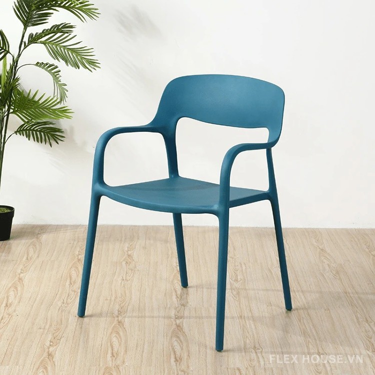 Ghế tựa lưng cafe nhựa đúc nhiều màu ST3027 16