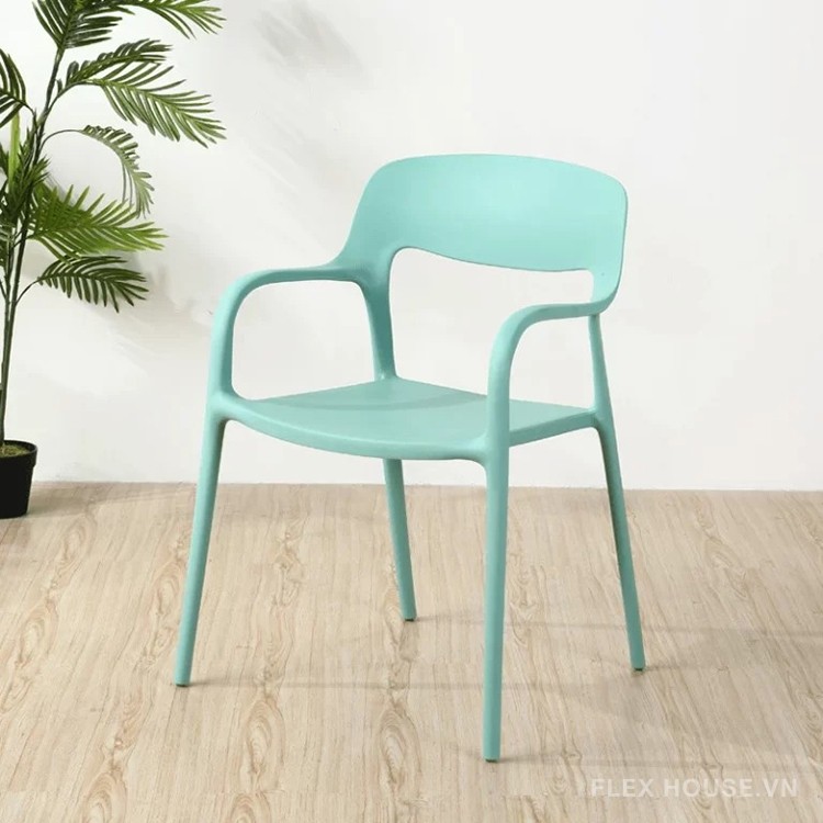 Ghế tựa lưng cafe nhựa đúc nhiều màu ST3027 15