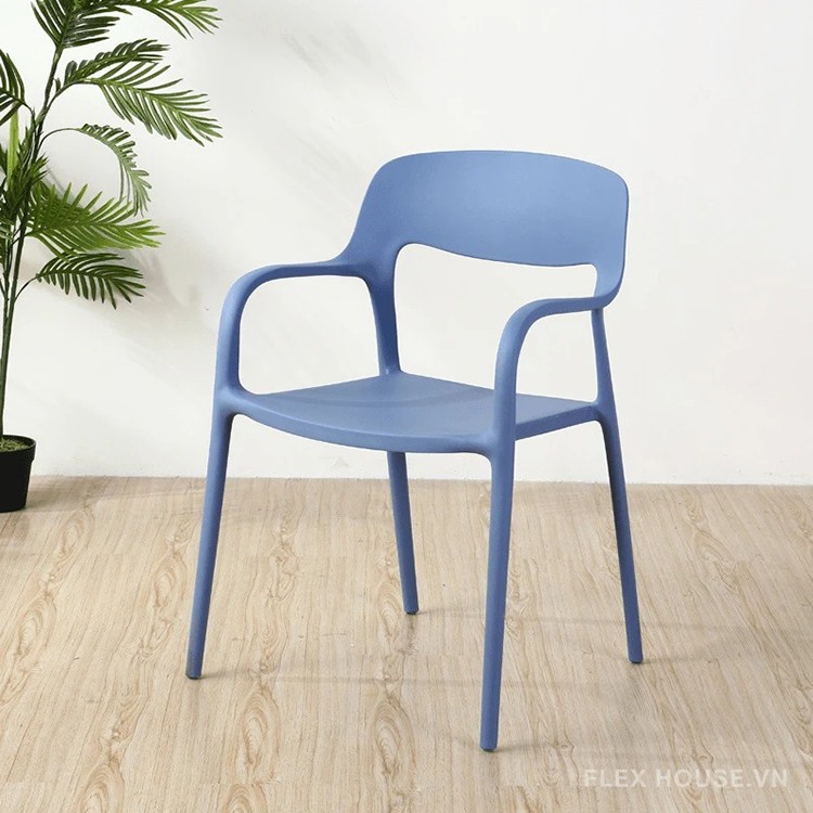 Ghế tựa lưng cafe nhựa đúc nhiều màu ST3027 10