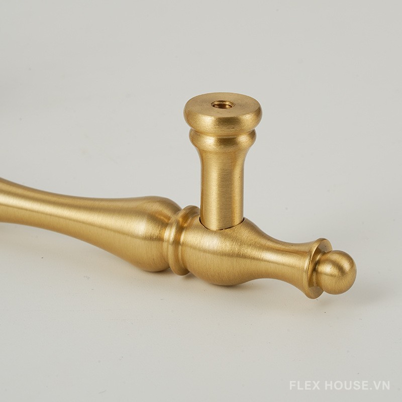 Tay nắm đồng vàng kiểu Âu decor kệ tủ YHC8818 10