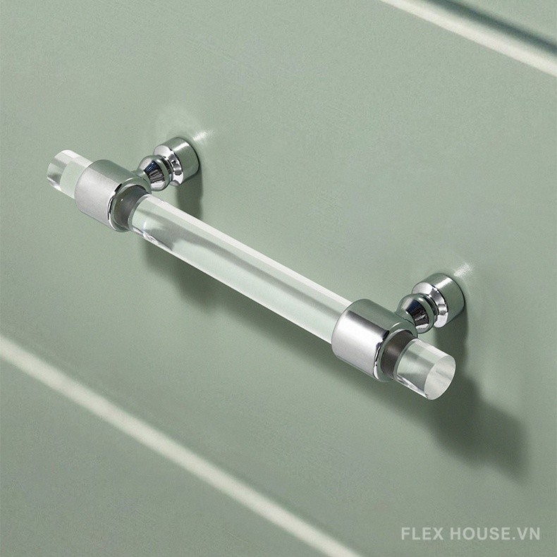 Tay nắm tủ áo đẹp bằng Acrylic trong suốt CH6859 7