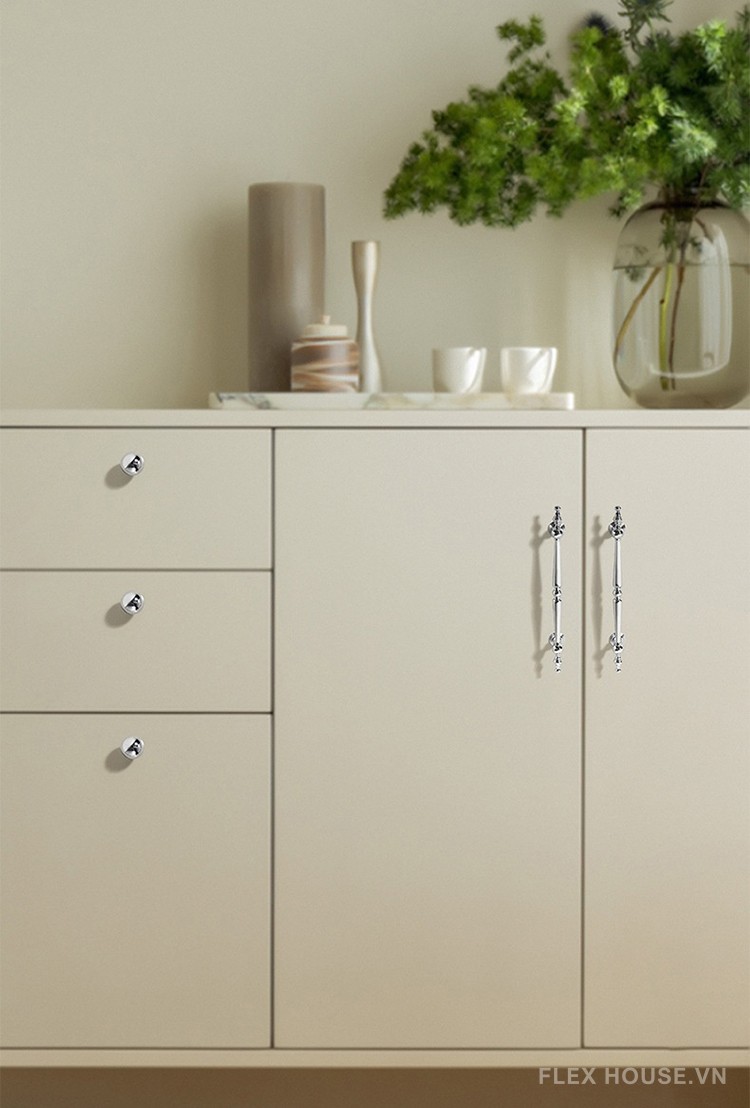 Tay nắm tủ đẹp mạ Chorme phong cách châu Âu CH7039 4