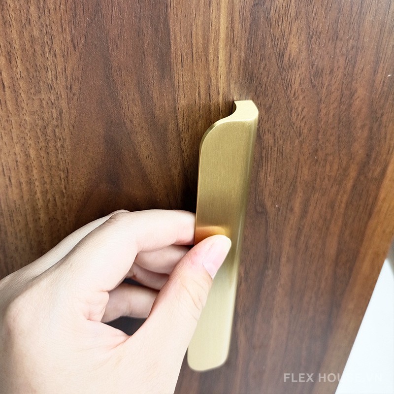 Tay nắm tủ kéo đồng thau đặc ruột YHC839 7