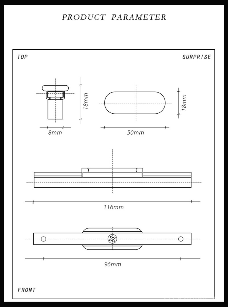 Tay nắm tủ nhôm thanh dài hiện đại CH5260 12