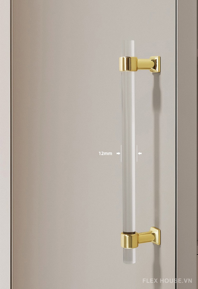 Tay nắm tủ trang trí bằng Acrylic trong suốt CH6858 14