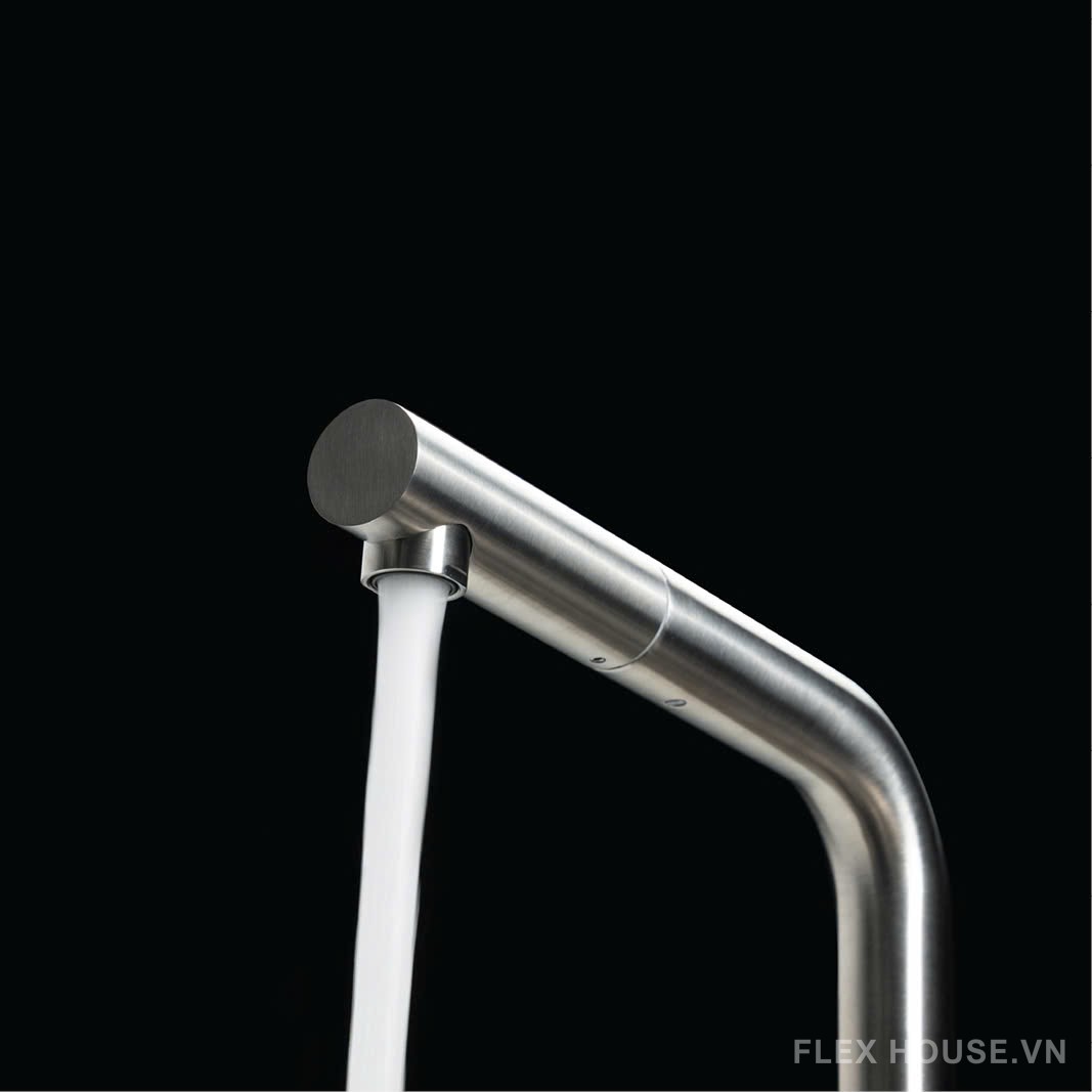 Vòi rửa chén Inox 304 dây rút nhỏ gọn Malloca K103-SS 12