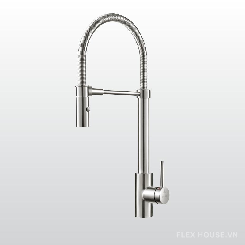 Vòi rửa chén Inox hai nguồn nóng lạnh Malloca K088-CS 7