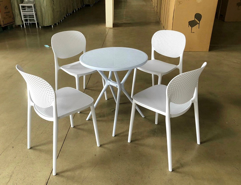 Bàn cà phê ngoài trời mặt tròn hiện đại ST3025