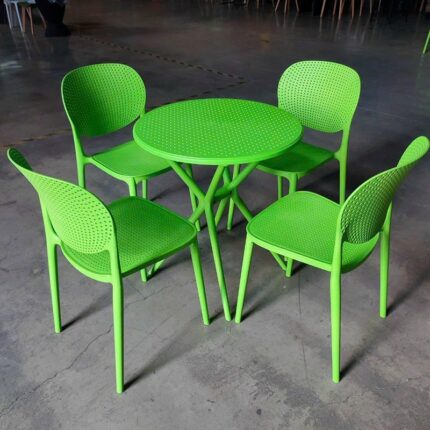 Bàn cà phê ngoài trời mặt tròn hiện đại ST3025