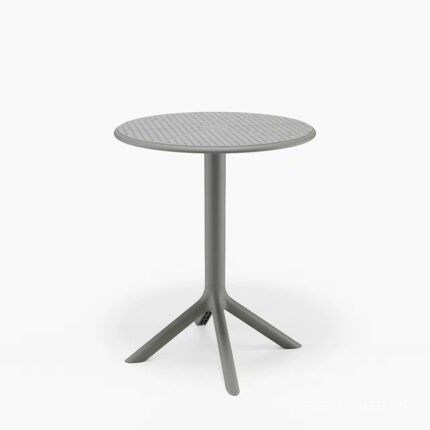 Bàn cafe tròn bằng nhựa quán ăn sân vườn STA809