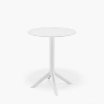 Bàn cafe tròn bằng nhựa quán ăn sân vườn STA809