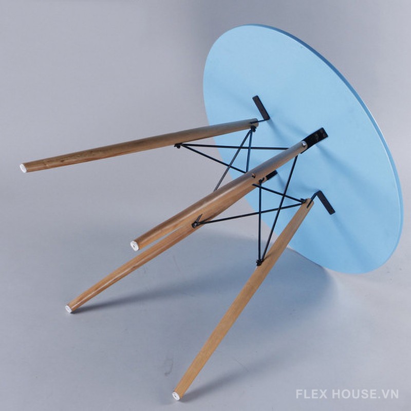 Bàn gỗ hình tròn cao 75cm nghệ thuật tinh tế ST1542A