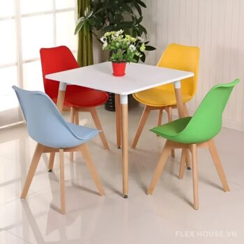 Bàn gỗ vuông phòng ăn phòng khách tinh tế ST1541E