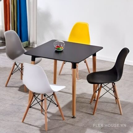 Bàn gỗ vuông phòng ăn phòng khách tinh tế ST1541E