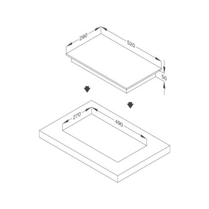 Bếp điện mặt kính 1 vùng nấu Domino Malloca MDR 301